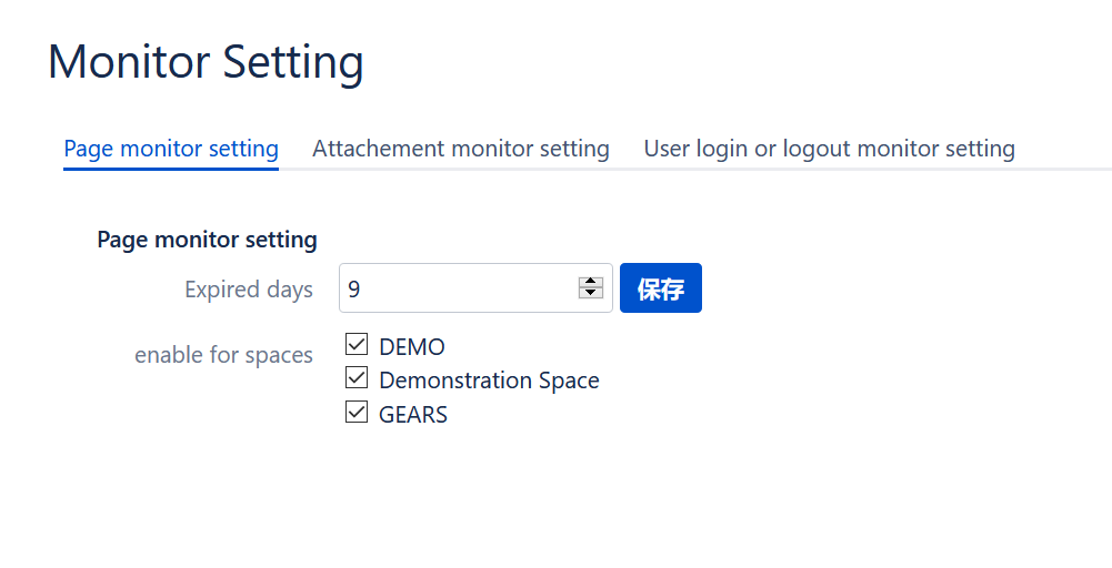  Gears monitor for confluence